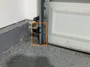 Low garage sensor found during home inspection in Bristow, Va.