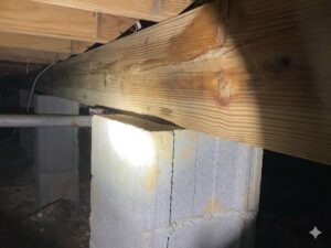 Foundation inspection in Haymarket, VA.